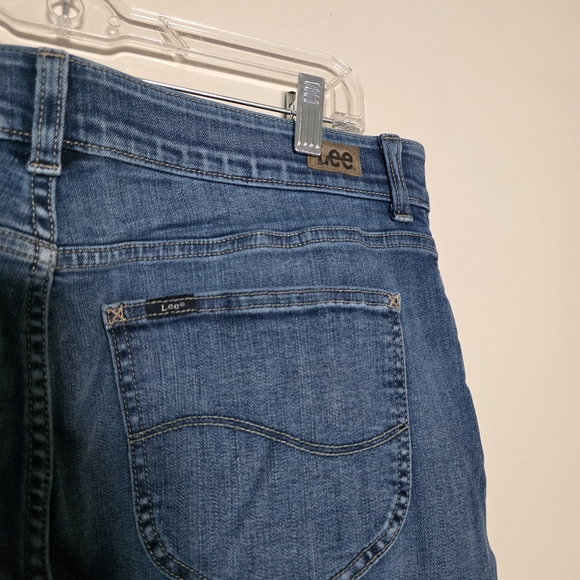 Lee Women's Straight Leg Blue Jeans 16 Short - Picture 5 of 9